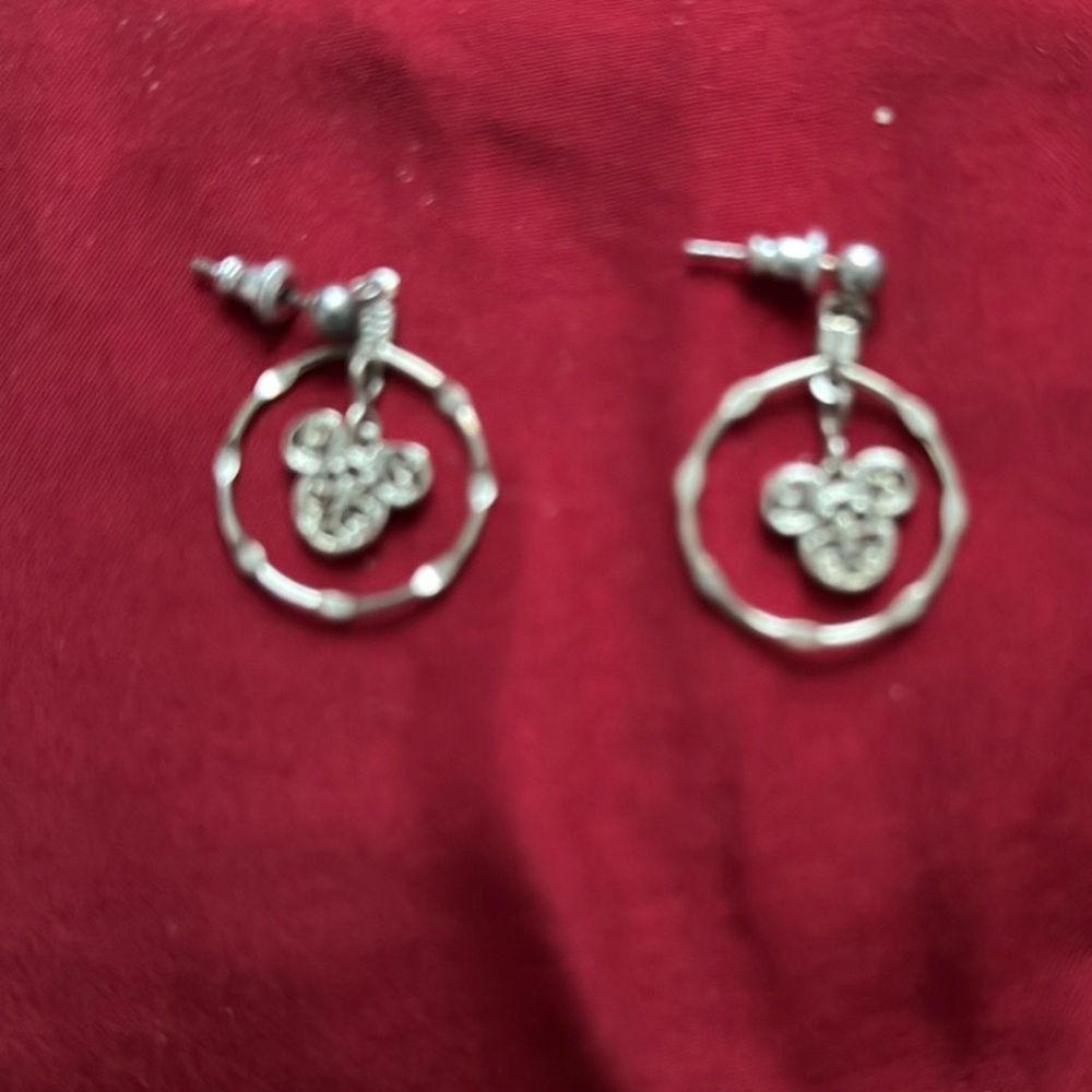 Mickey Mouse hoop earrings